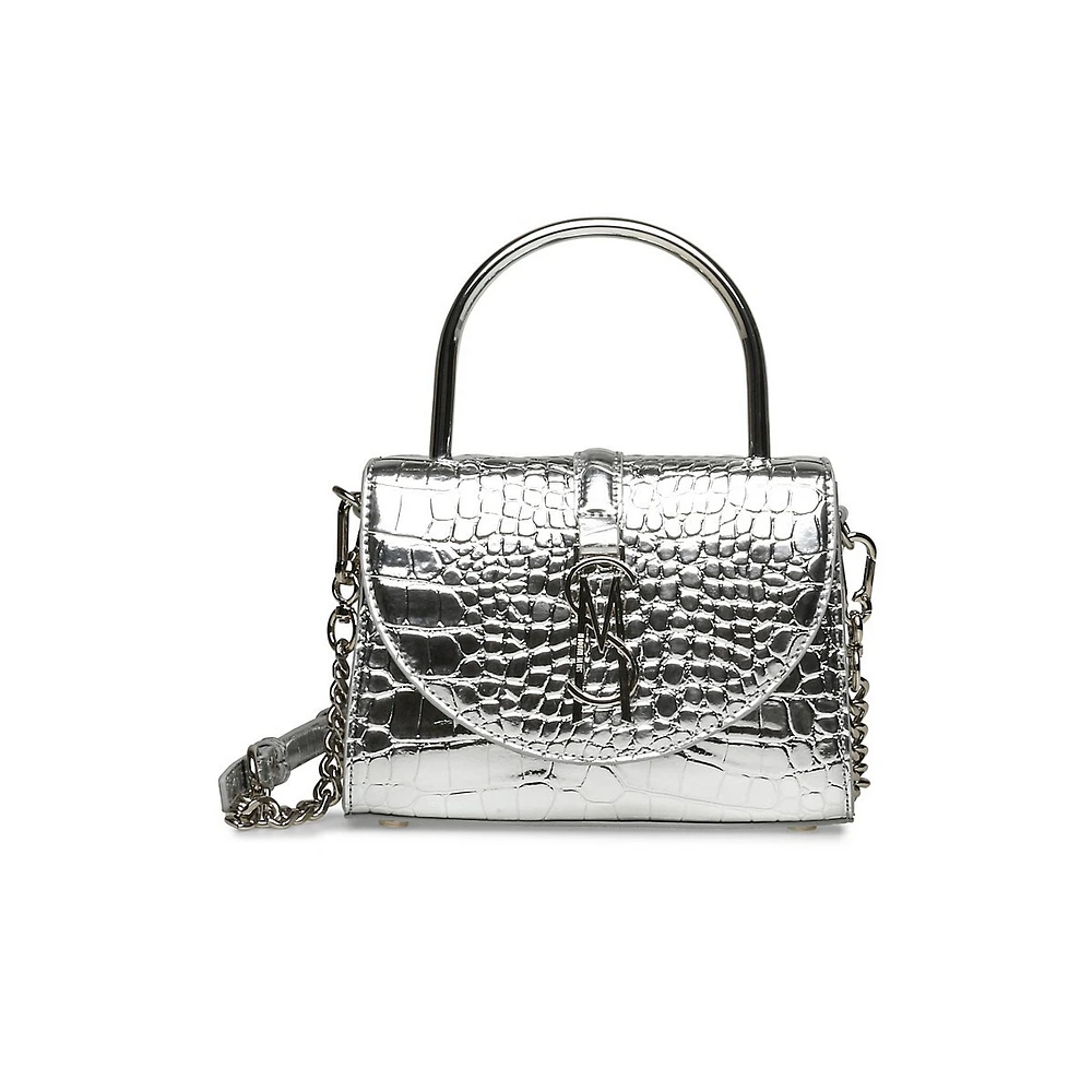 Beilish Croc-Embossed Shoulder Bag