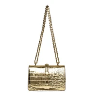 Btroya Croc-Embossed Chain Crossbody Bag