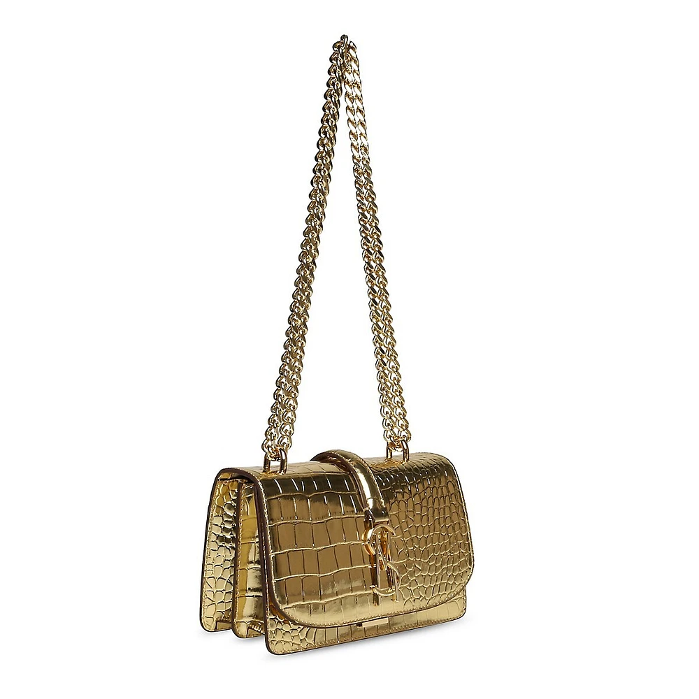 Btroya Croc-Embossed Chain Crossbody Bag