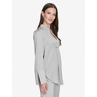 Box-Pleated Tunic Top