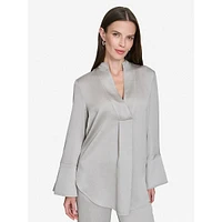 Box-Pleated Tunic Top