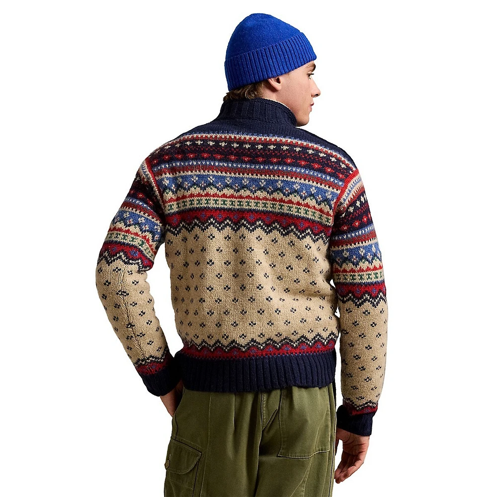 Nordic-Inspired Wool-Blend Sweater