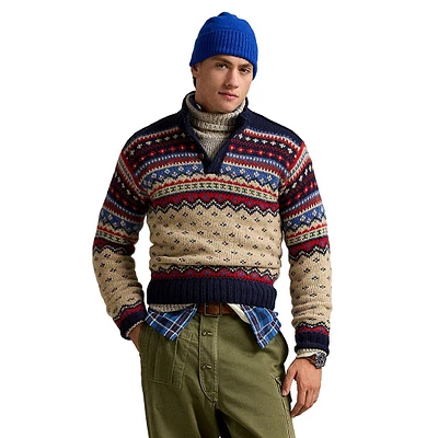 Nordic-Inspired Wool-Blend Sweater