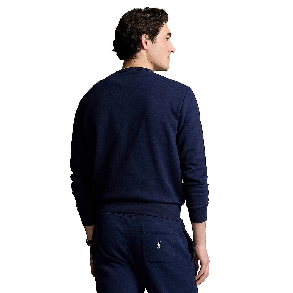 Sweat-shirt en polaire avec appliqué signature