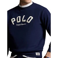 Sweat-shirt en polaire avec appliqué signature