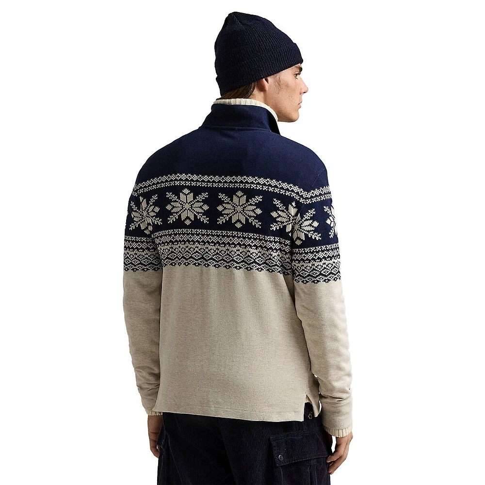 Snowflake Estate-Rib Pullover