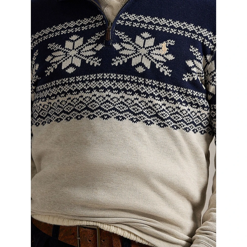 Snowflake Estate-Rib Pullover