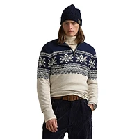 Snowflake Estate-Rib Pullover