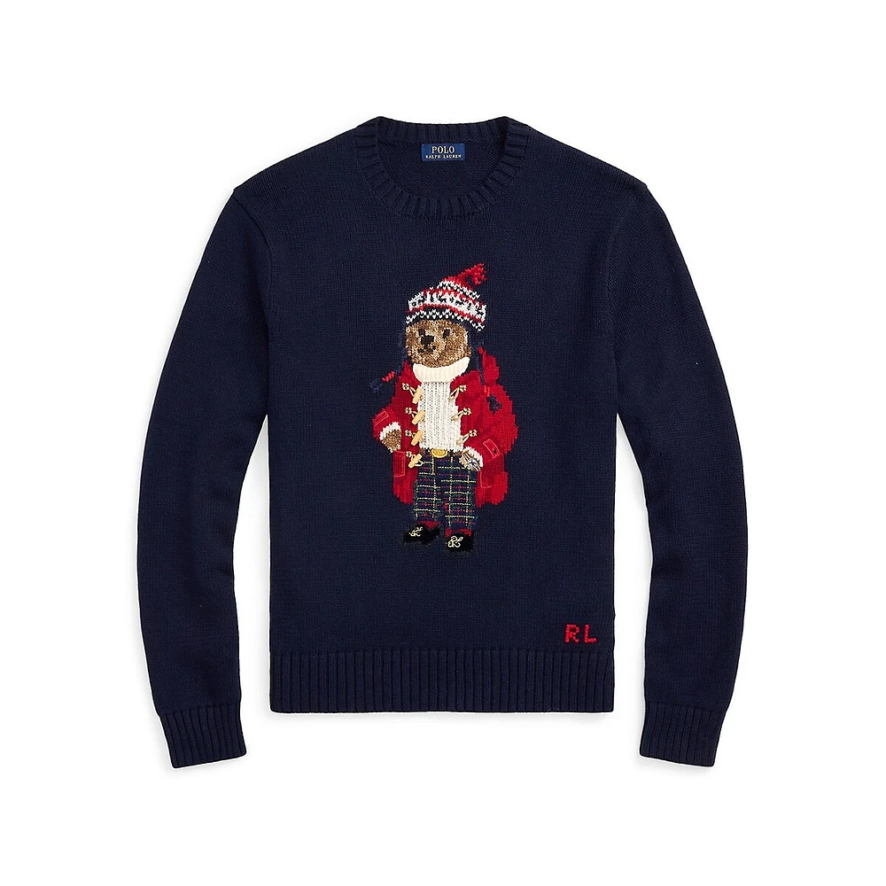 Polo Bear Cotton-Cashmere Sweater