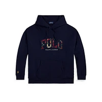 The RL Fleece Plaid-Logo Hoodie