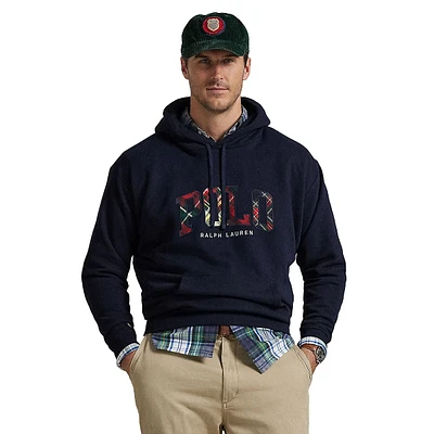 The RL Fleece Plaid-Logo Hoodie