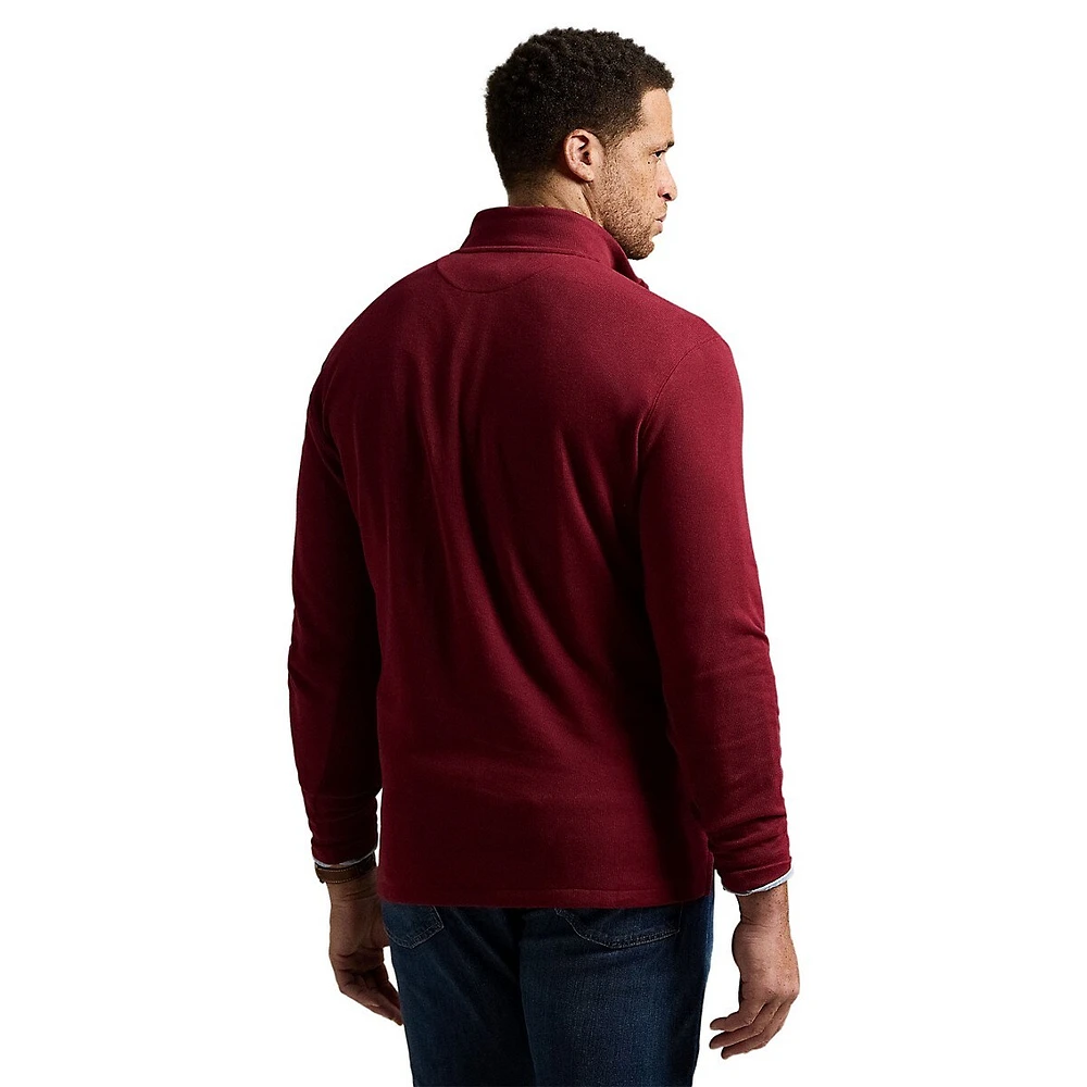 Big & Tall Estate-Rib Quarter-Zip Pullover