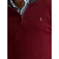 Big & Tall Estate-Rib Quarter-Zip Pullover