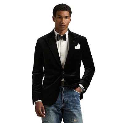 Modern-Fit Velvet Tuxedo Jacket