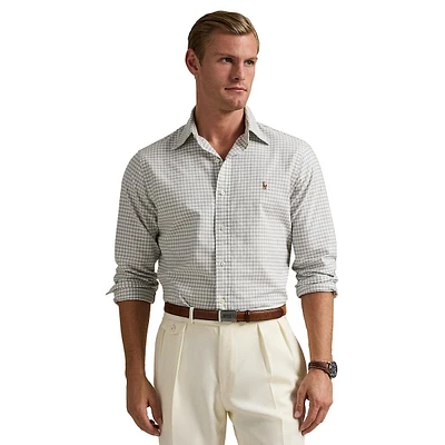 Classic-Fit Gingham Oxford Shirt