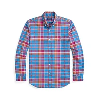 Classic-Fit Bold Plaid Oxford Shirt