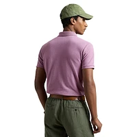 Classic-Fit Indigo Mesh Polo Shirt