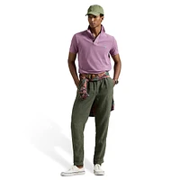 Classic-Fit Indigo Mesh Polo Shirt