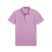 Classic-Fit Indigo Mesh Polo Shirt