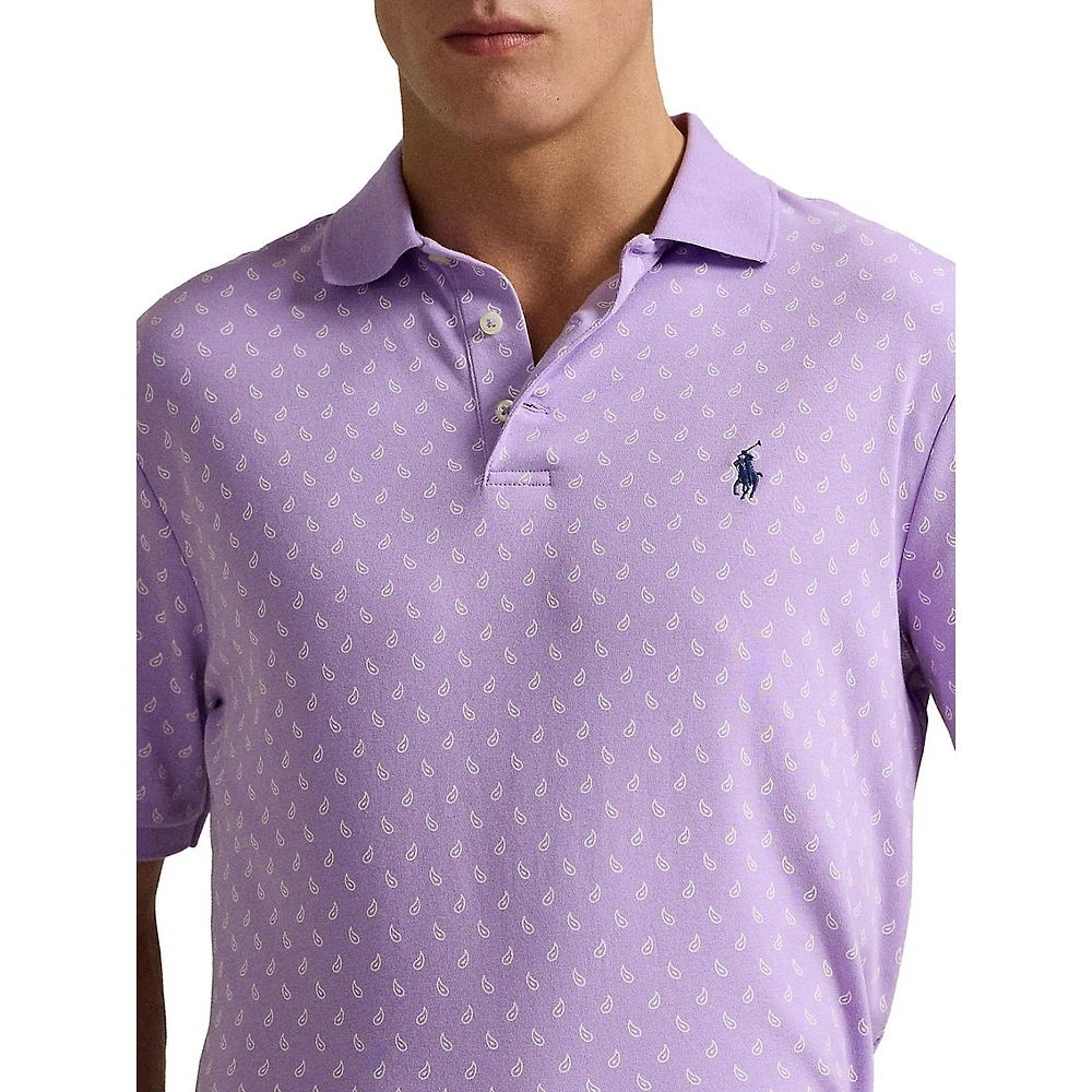 Polo en coton doux coupe classique