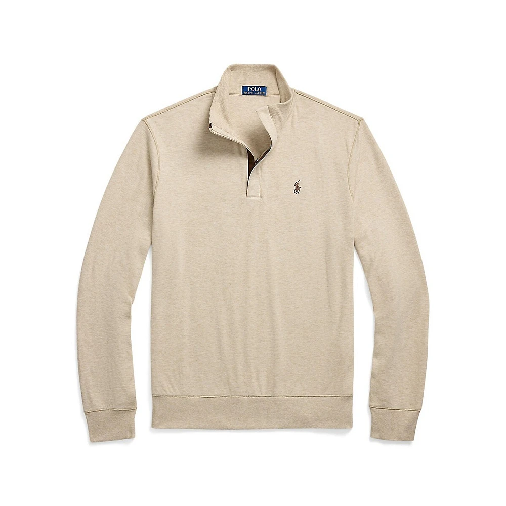 Luxury Jersey Quarter-Zip Pullover