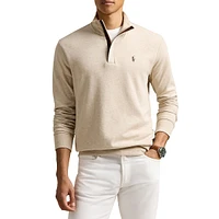 Luxury Jersey Quarter-Zip Pullover