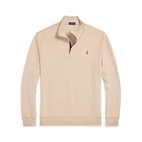 Big & Tall Luxury Jersey Quarter-Zip Pullover