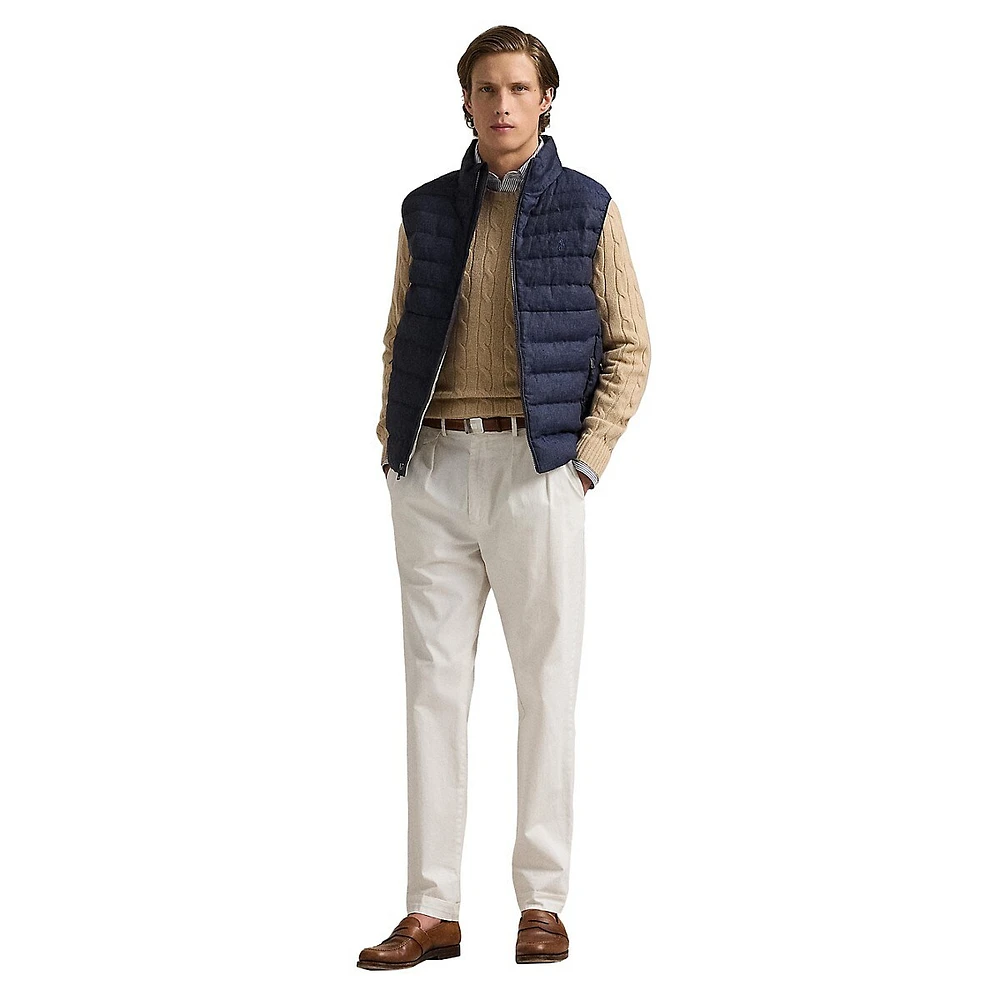 The Colden Linen & Down-Alternative Vest