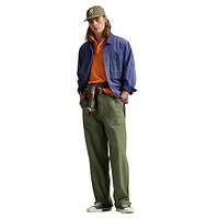 Classic-Fit Indigo Mesh Polo Shirt