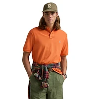 Classic-Fit Indigo Mesh Polo Shirt