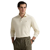 Luxury Jersey Long-Sleeve Polo Shirt