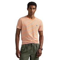 Custom Slim-Fit Striped Jersey T-Shirt