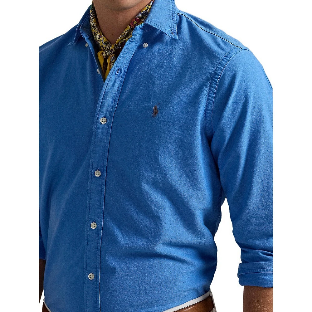 Classic-Fit Garment-Dyed Oxford Shirt