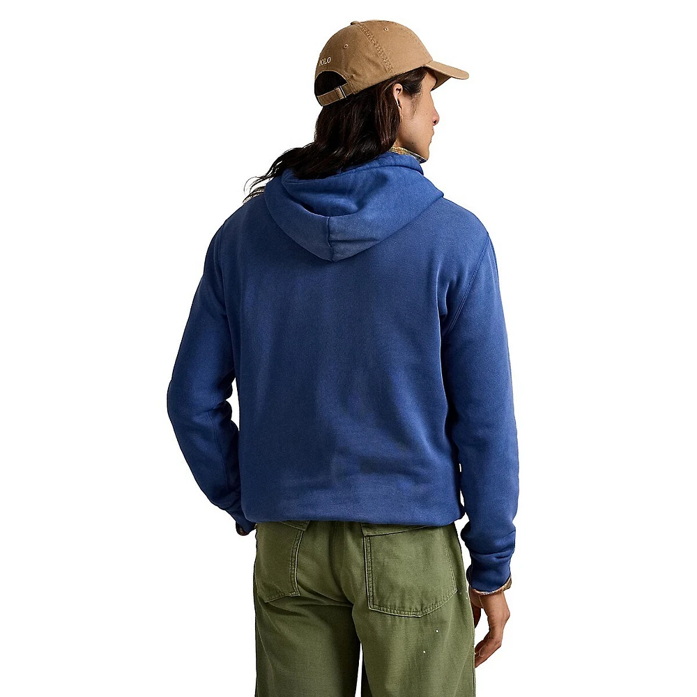 Polo Bear Garment-Dyed Fleece Hoodie