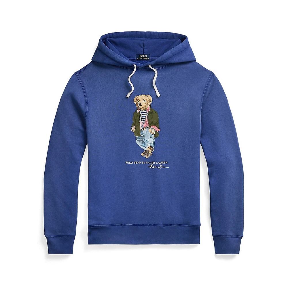 Polo Bear Garment-Dyed Fleece Hoodie