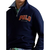 The RL Fleece Logo Collared Sweatshirt