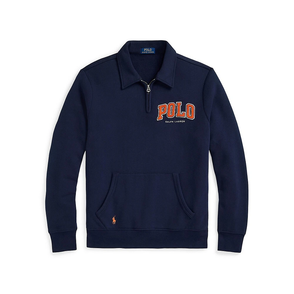 The RL Fleece Logo Collared Sweatshirt