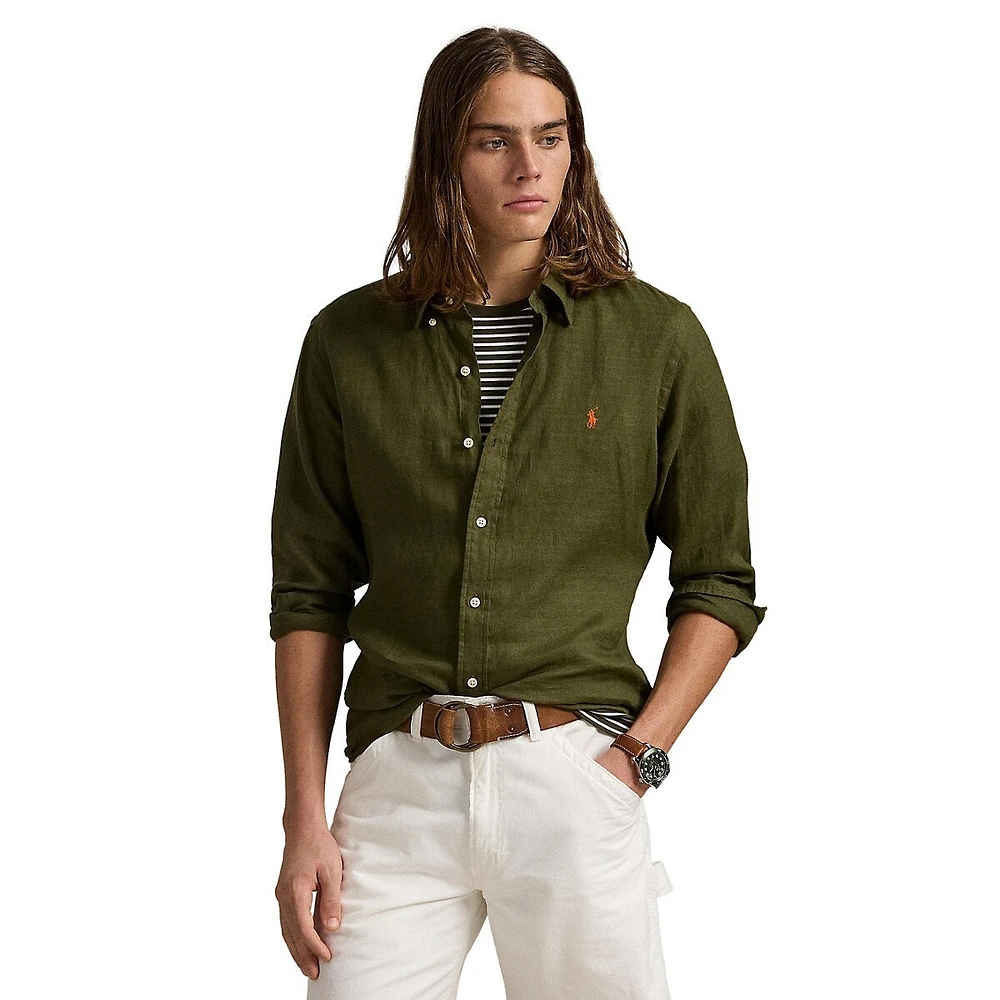 Classic-Fit Linen Shirt