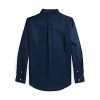Classic-Fit Linen Button-Down Shirt