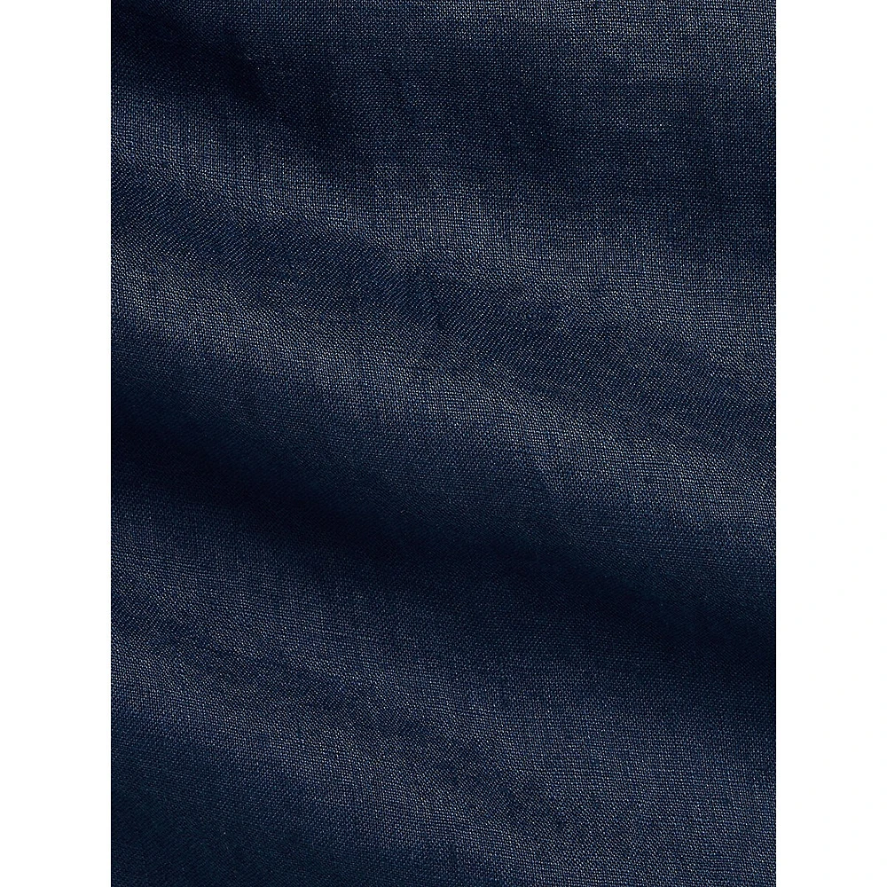 Classic-Fit Linen Button-Down Shirt