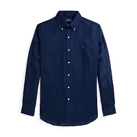 Classic-Fit Linen Button-Down Shirt