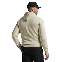 Big & Tall Leather-Pony Double-Knit Hoodie