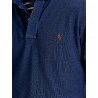 Big & Tall Indigo Mesh Polo Shirt