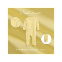 Baby's Cotton Interlock Footed Coverall