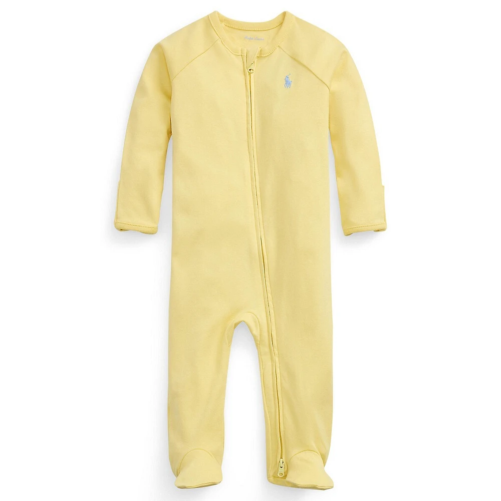 Baby's Cotton Interlock Footed Coverall