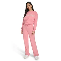 Fleece Straight-Leg Sweatpants