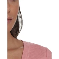 Ruched Side-Tie V-Neck Top