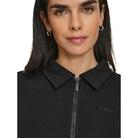 Fleece Half-Zip Collared Sweatshirt