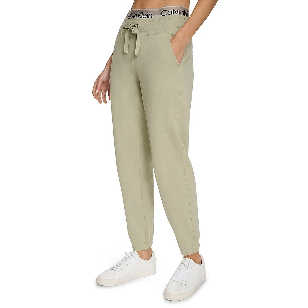 Logo Tape Fleece Joggers