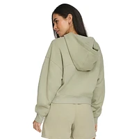 Zip-Front Fleece Hoodie